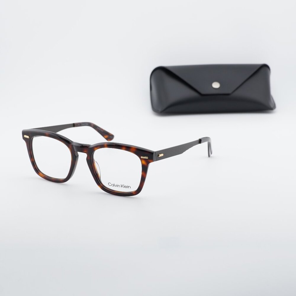 Calvin Klein CK21517 220 Square Eyeglasses 51mm - Brown Havana